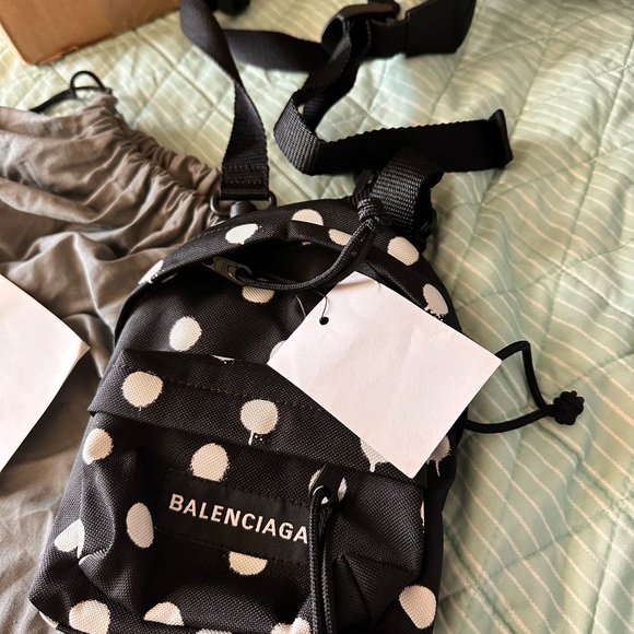 Balenciaga mini back pack in polka dot. Brand new comes with receipt from saks. - Picture 5 of 8